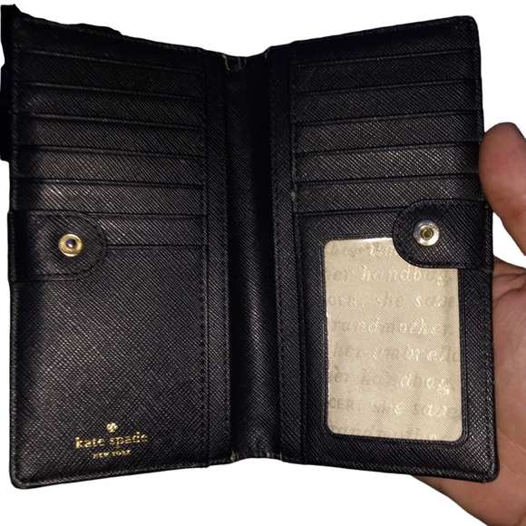 Kate Spade New York Staci Polka Dot Slim Bifold Wallet - Picture 6 of 10